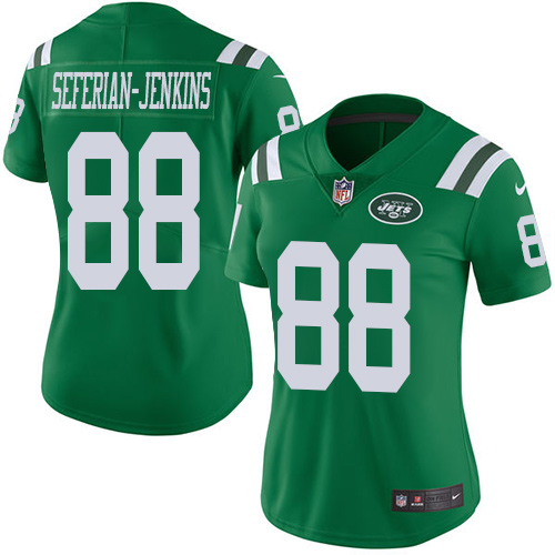 Women's Nike New York Jets #88 Austin Seferian-Jenkins Limited Green Rush Vapor Untouchable NFL Jersey