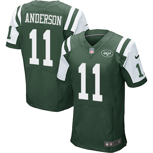 Men's Nike New York Jets #11 Robby Anderson Green Team Color Vapor Untouchable Elite Player NFL Jersey