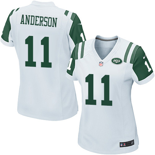 Women's Nike New York Jets #11 Robby Anderson Game White NFL Jersey