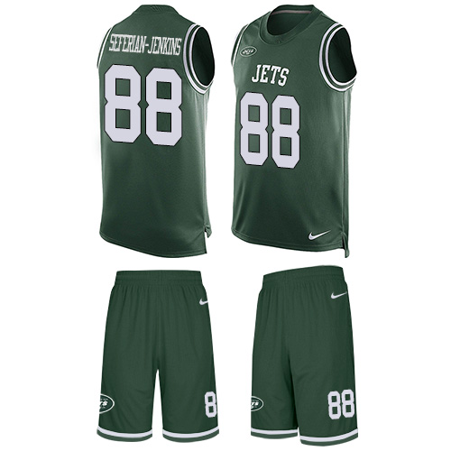Men's Nike New York Jets #88 Austin Seferian-Jenkins Limited Green Tank Top Suit NFL Jersey