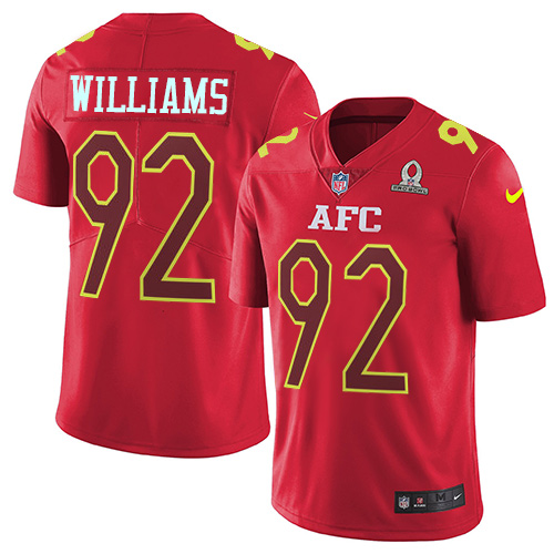 Youth Nike New York Jets #92 Leonard Williams Limited Red 2017 Pro Bowl NFL Jersey