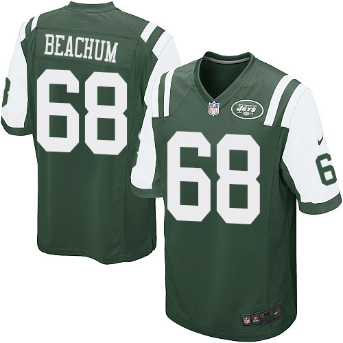 Men's Nike New York Jets #68 Kelvin Beachum Game Green Team Color NFL Jersey