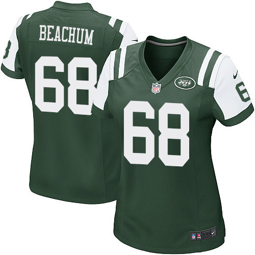 Women's Nike New York Jets #68 Kelvin Beachum Game Green Team Color NFL Jersey