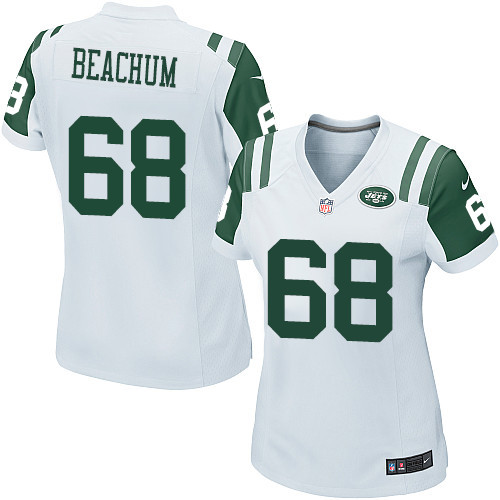 Women's Nike New York Jets #68 Kelvin Beachum Game White NFL Jersey