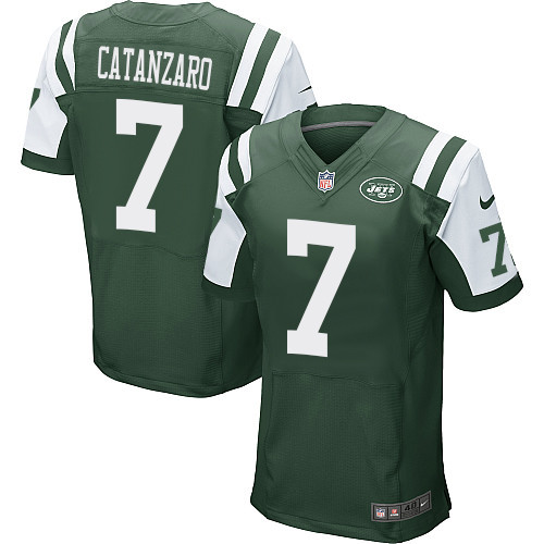 Men's Nike New York Jets #7 Chandler Catanzaro Green Team Color Vapor Untouchable Elite Player NFL Jersey