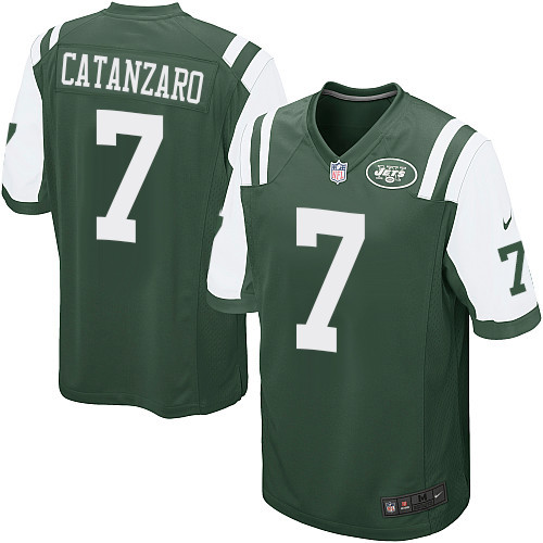 Men's Nike New York Jets #7 Chandler Catanzaro Game Green Team Color NFL Jersey