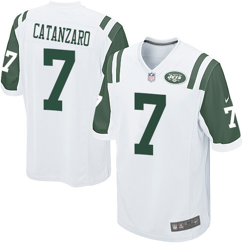Men's Nike New York Jets #7 Chandler Catanzaro Game White NFL Jersey