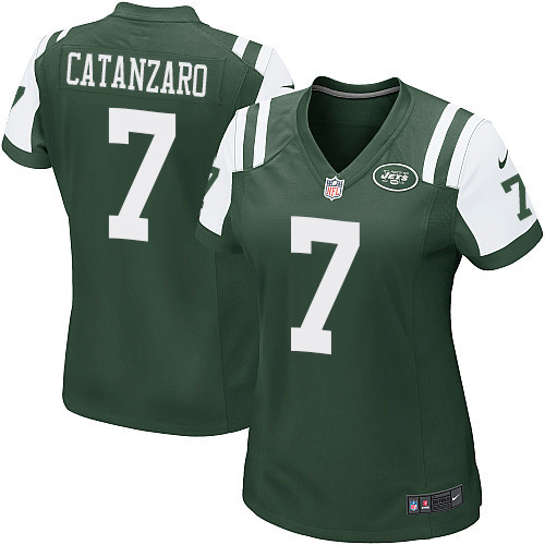 Women's Nike New York Jets #7 Chandler Catanzaro Game Green Team Color NFL Jersey