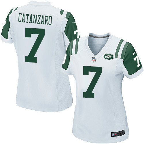 Women's Nike New York Jets #7 Chandler Catanzaro Game White NFL Jersey
