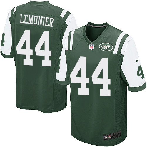 Men's Nike New York Jets #44 Corey Lemonier Game Green Team Color NFL Jersey