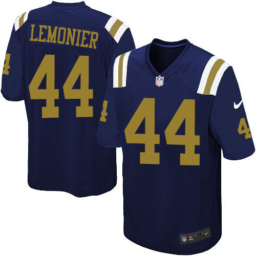 Men's Nike New York Jets #44 Corey Lemonier Game Navy Blue Alternate NFL Jersey