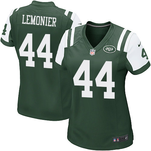 Women's Nike New York Jets #44 Corey Lemonier Game Green Team Color NFL Jersey