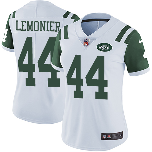Women's Nike New York Jets #44 Corey Lemonier White Vapor Untouchable Limited Player NFL Jersey