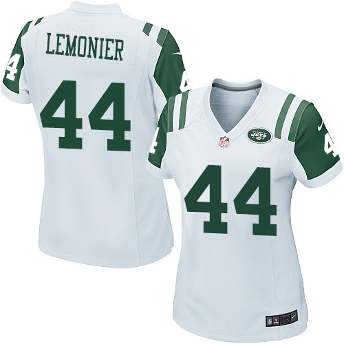 Women's Nike New York Jets #44 Corey Lemonier Game White NFL Jersey