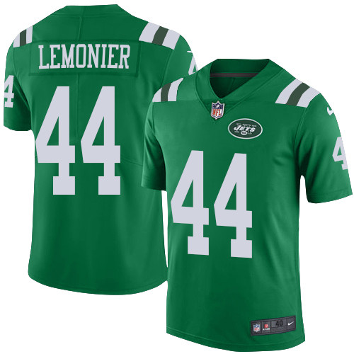 Men's Nike New York Jets #44 Corey Lemonier Elite Green Rush Vapor Untouchable NFL Jersey