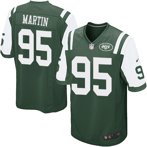 Men's Nike New York Jets #95 Josh Martin Game Green Team Color NFL Jersey