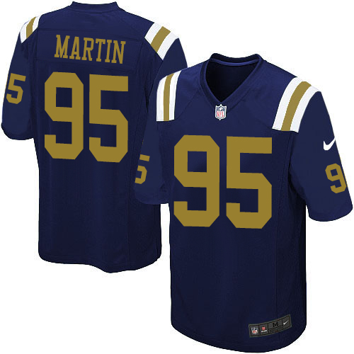 Men's Nike New York Jets #95 Josh Martin Limited Navy Blue Alternate NFL Jersey