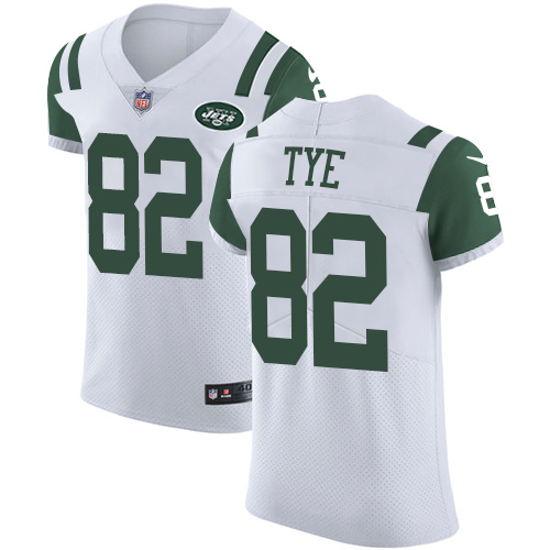 Men's Nike New York Jets #82 Will Tye Elite White NFL Jersey