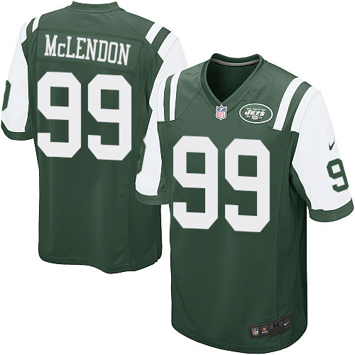 Men's Nike New York Jets #99 Steve McLendon Game Green Team Color NFL Jersey