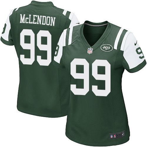 Women's Nike New York Jets #99 Steve McLendon Game Green Team Color NFL Jersey