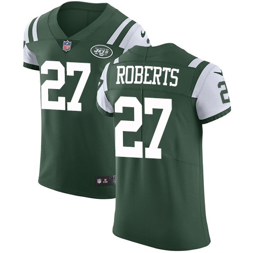 Men's Nike New York Jets #27 Darryl Roberts Green Team Color Vapor Untouchable Elite Player NFL Jersey