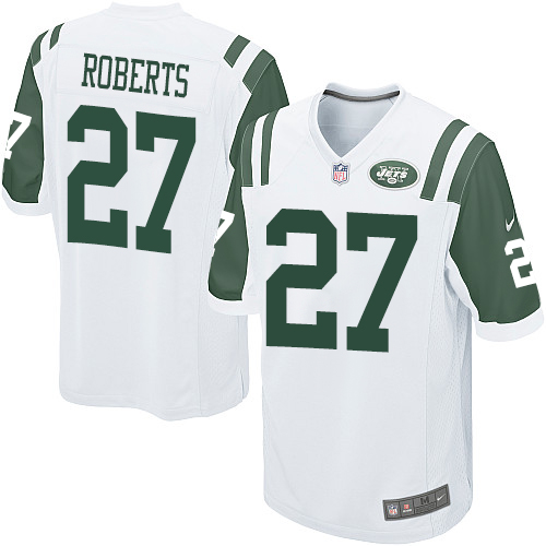 Men's Nike New York Jets #27 Darryl Roberts Game White NFL Jersey