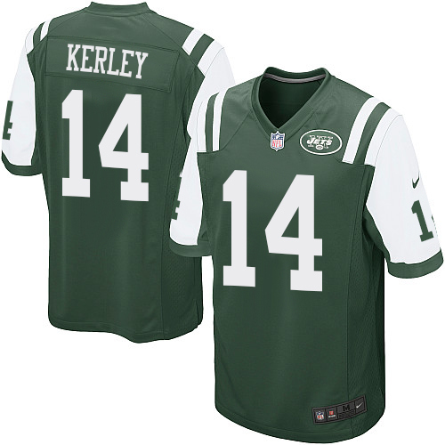 Men's Nike New York Jets #14 Jeremy Kerley Game Green Team Color NFL Jersey