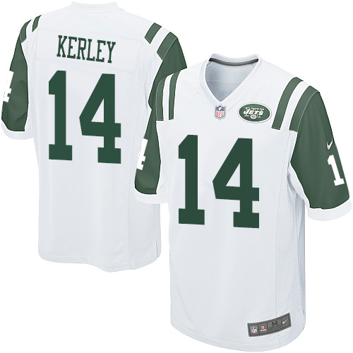 Men's Nike New York Jets #14 Jeremy Kerley Game White NFL Jersey