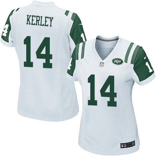Women's Nike New York Jets #14 Jeremy Kerley Game White NFL Jersey