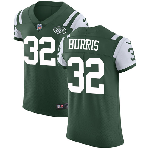 Men's Nike New York Jets #32 Juston Burris Green Team Color Vapor Untouchable Elite Player NFL Jersey
