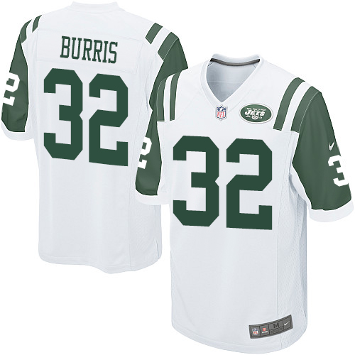 Men's Nike New York Jets #32 Juston Burris Game White NFL Jersey
