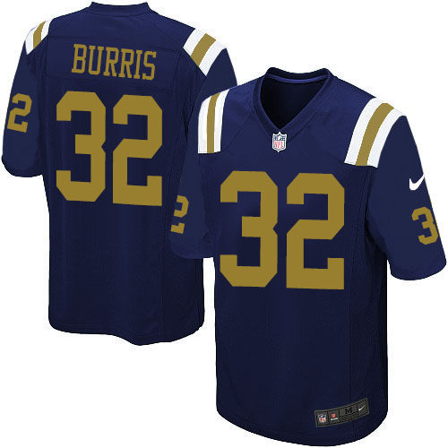 Men's Nike New York Jets #32 Juston Burris Limited Navy Blue Alternate NFL Jersey
