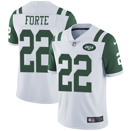 Youth Nike New York Jets #22 Matt Forte White Vapor Untouchable Elite Player NFL Jersey