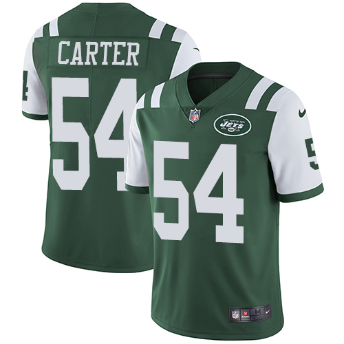 Youth Nike New York Jets #54 Bruce Carter Green Team Color Vapor Untouchable Elite Player NFL Jersey