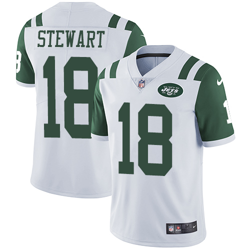Men's Nike New York Jets #18 ArDarius Stewart White Vapor Untouchable Limited Player NFL Jersey