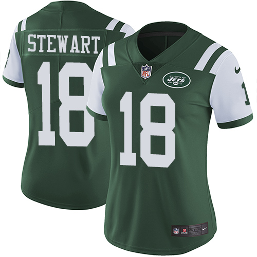 Women's Nike New York Jets #18 ArDarius Stewart Green Team Color Vapor Untouchable Elite Player NFL Jersey