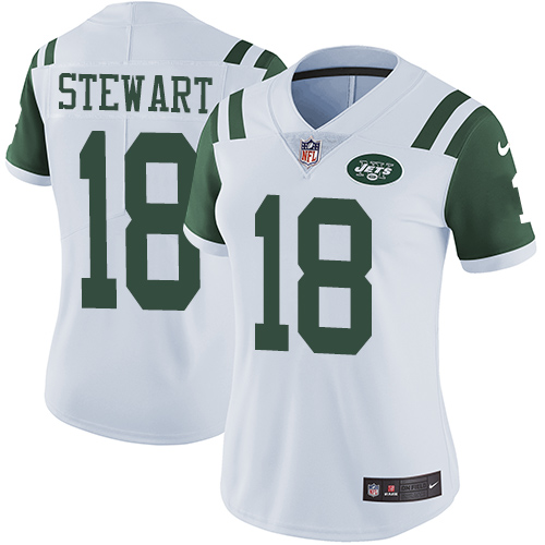 Women's Nike New York Jets #18 ArDarius Stewart White Vapor Untouchable Elite Player NFL Jersey