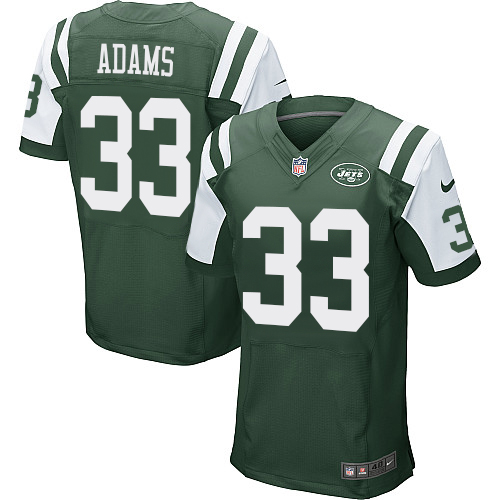 Men's Nike New York Jets #33 Jamal Adams Green Team Color Vapor Untouchable Elite Player NFL Jersey