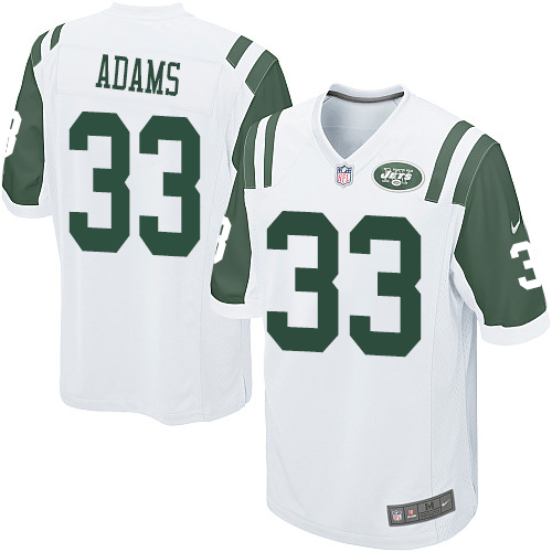 Men's Nike New York Jets #33 Jamal Adams Game White NFL Jersey