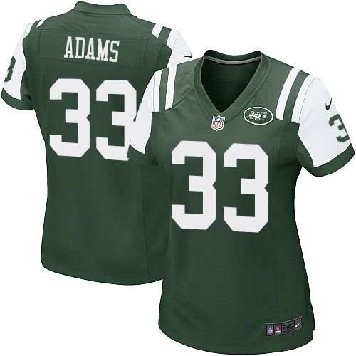 Women's Nike New York Jets #33 Jamal Adams Game Green Team Color NFL Jersey