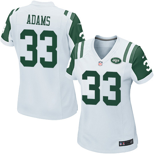 Women's Nike New York Jets #33 Jamal Adams Game White NFL Jersey