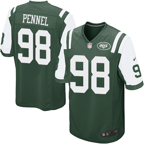 Men's Nike New York Jets #98 Mike Pennel Game Green Team Color NFL Jersey