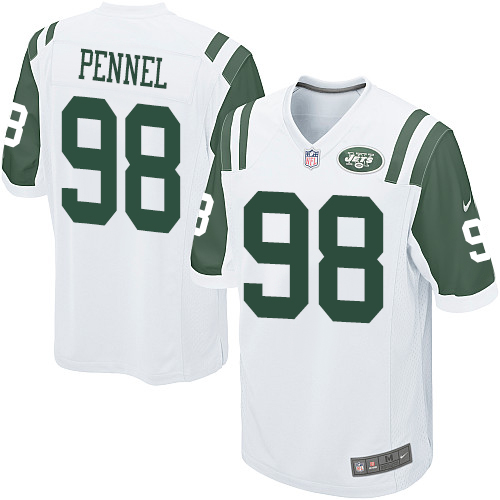 Men's Nike New York Jets #98 Mike Pennel Game White NFL Jersey
