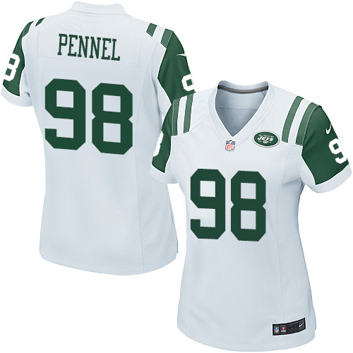 Women's Nike New York Jets #98 Mike Pennel Game White NFL Jersey