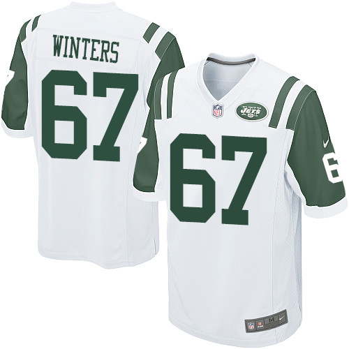 Men's Nike New York Jets #67 Brian Winters Game White NFL Jersey