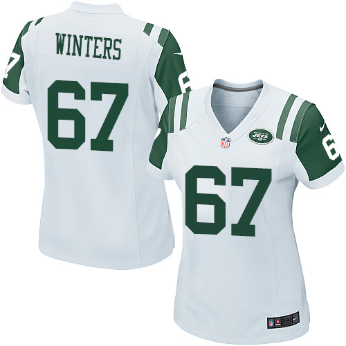 Women's Nike New York Jets #67 Brian Winters Game White NFL Jersey