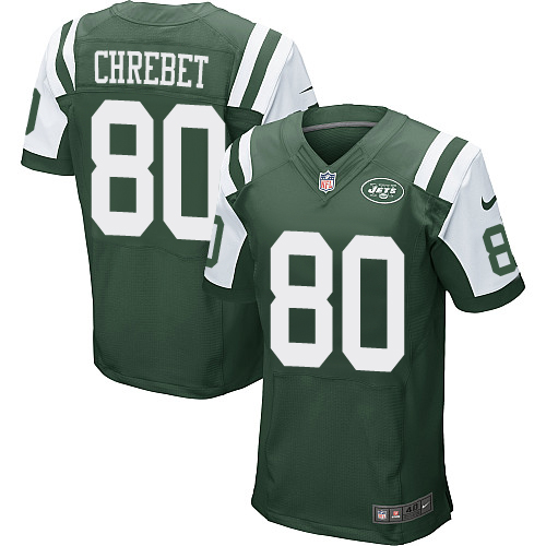 Men's Nike New York Jets #80 Wayne Chrebet Green Team Color Vapor Untouchable Elite Player NFL Jersey