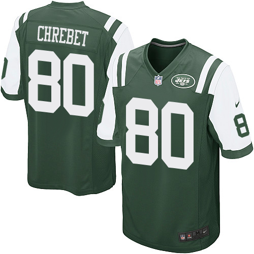 Men's Nike New York Jets #80 Wayne Chrebet Game Green Team Color NFL Jersey
