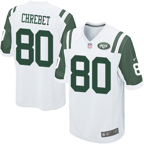 Men's Nike New York Jets #80 Wayne Chrebet Game White NFL Jersey