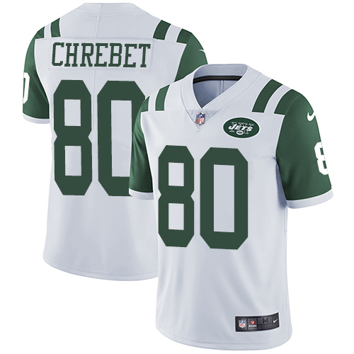 Youth Nike New York Jets #80 Wayne Chrebet White Vapor Untouchable Elite Player NFL Jersey